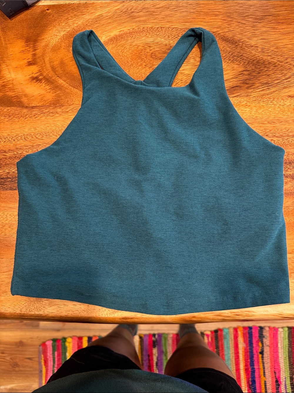Beyond Yoga Teal Green Racerback Crop Top